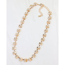 Rhinestone Necklace Champagne