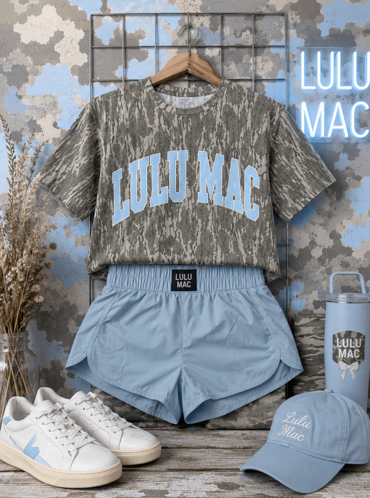 Lulu Mac light blue shorts only