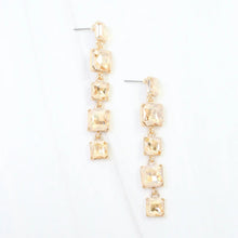 Crystal Drop Earring Champagne