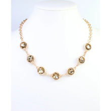 Crystal Link Necklace Topaz