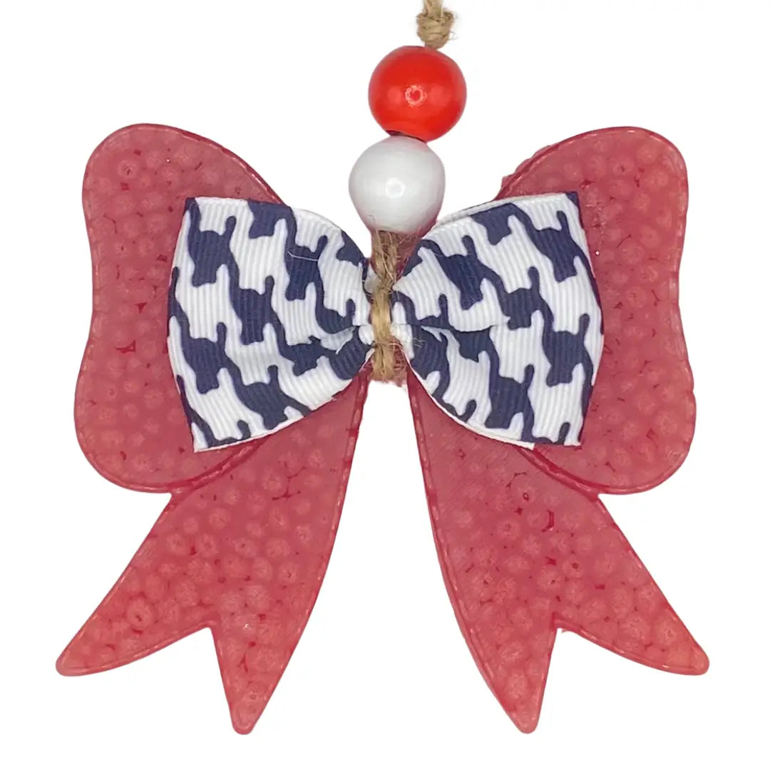 Au Blue & Orange Bow-Tique Freshie-car