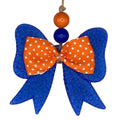 Blue & Orange Bow-Tique Freshie-car