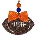 Blue & Orange Football Signature Freshie-car