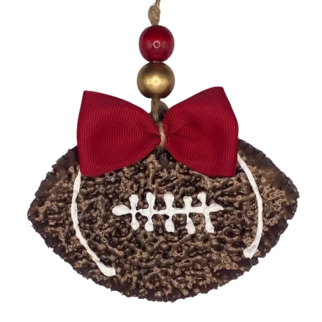 Garnet & Gold Football Signature Freshie-car
