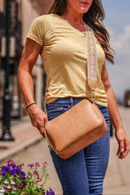 3 Compartment Crossbody Bag with Guitar Strap