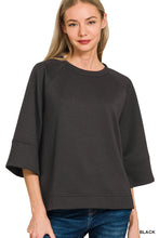 Scuba 3/4 Sleeve Pullover top