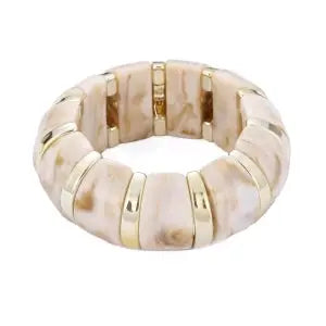 Marble Nugget Stretch Bracelet