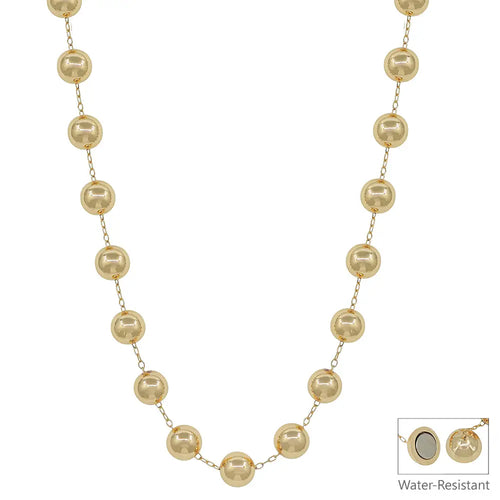 Water Resistant 12mm Gold with Gold Chain 18