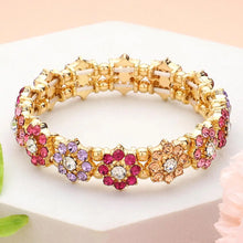 Pearl Cluster Flower Stretch Bracelet