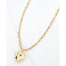 Cord Necklace Heart Gold necklace