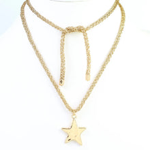 Cord Necklace Star Gold necklace