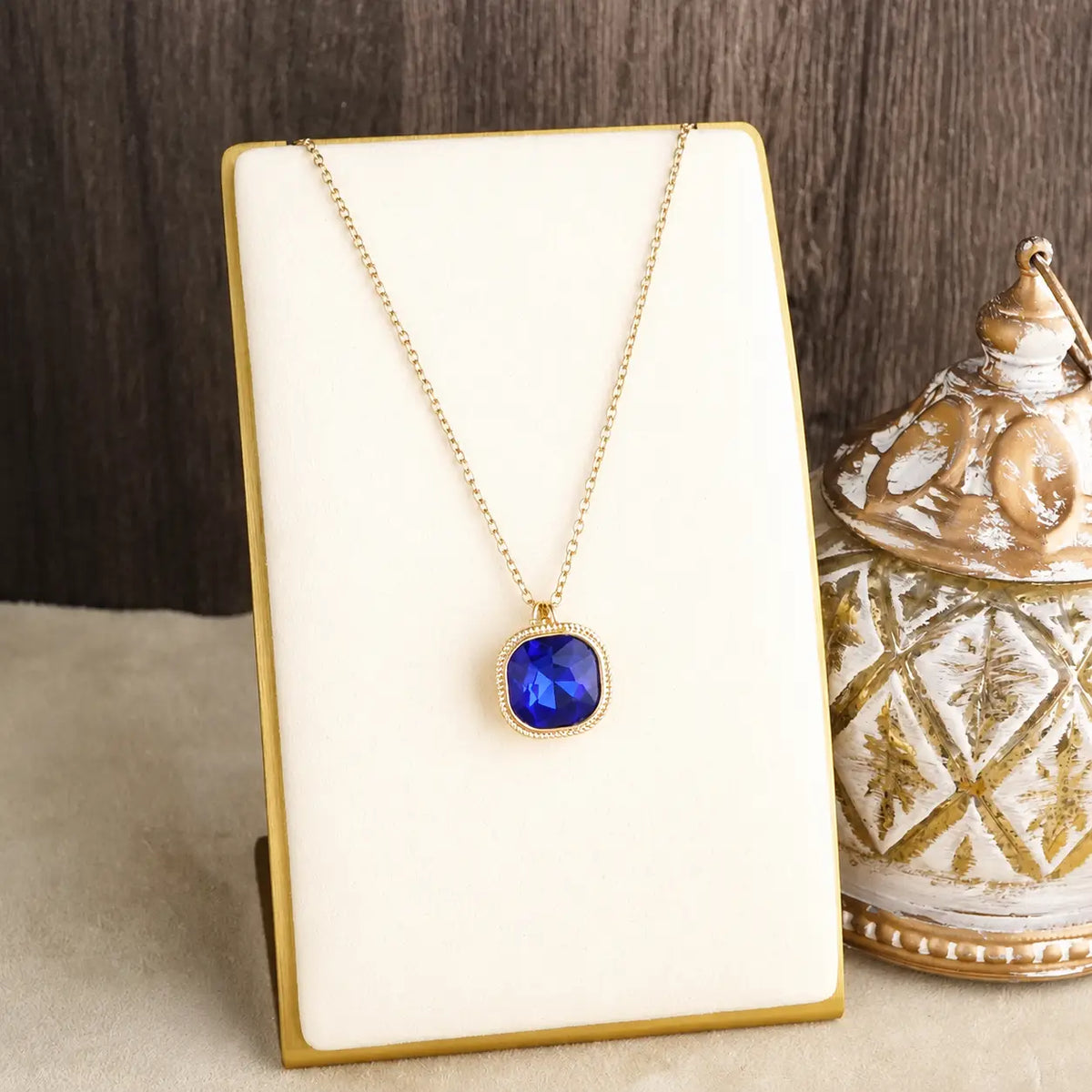 Glass Crystal Pendant Necklace – Color Pop Gem