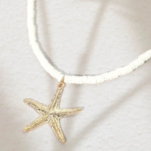 Starfish Pendant Beaded Necklace