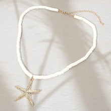 Starfish Pendant Beaded Necklace