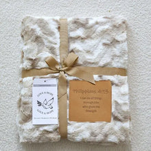 Throw blanket with scripture