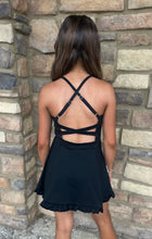 Black- outfit for Girls Knit Knee Length Active Wear Athletic Dresses