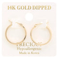 Gold dipped small earrings hoops