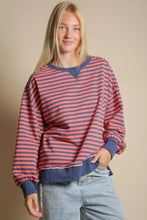 Stripe Comfy Casual Oversized Knit Top