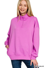 Mauve SCUBA HALF ZIP PULLOVER