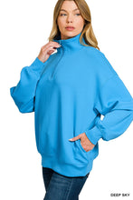 Blue Scuba Half Zip Pullover