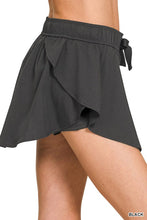 Black Soft Woven Active Skorts