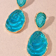 Abstract Swirl Acrylic Dangle Earrings