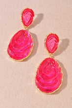 Abstract Swirl Acrylic Dangle Earrings