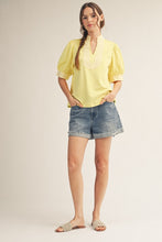 Stripe Contrast Accent Solid Top