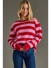 Pink and red sweater