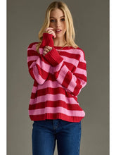 Pink and red sweater