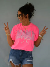 Mama Neon Pearl Bow Tee