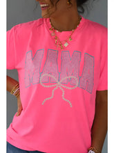 Mama Neon Pearl Bow Tee