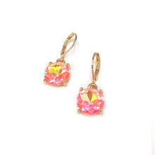 12mm Round Glass Beads Dangle Lever Back Drop Earrings