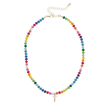 Beaded Mini Initial 15.5" Adjustable