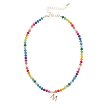 Beaded Mini Initial 15.5" Adjustable