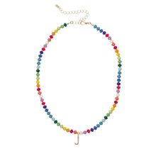 Beaded Mini Initial 15.5" Adjustable