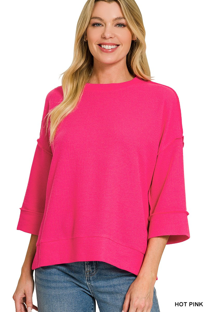 Double Knit 3/4 Sleeve Top