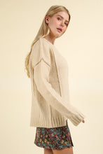 Fuzzy Feeling Oversized Knit Pullover Sweater Top