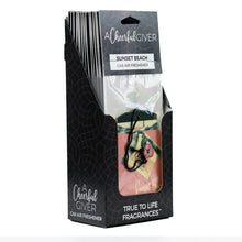 Car Air Freshener sunset beach