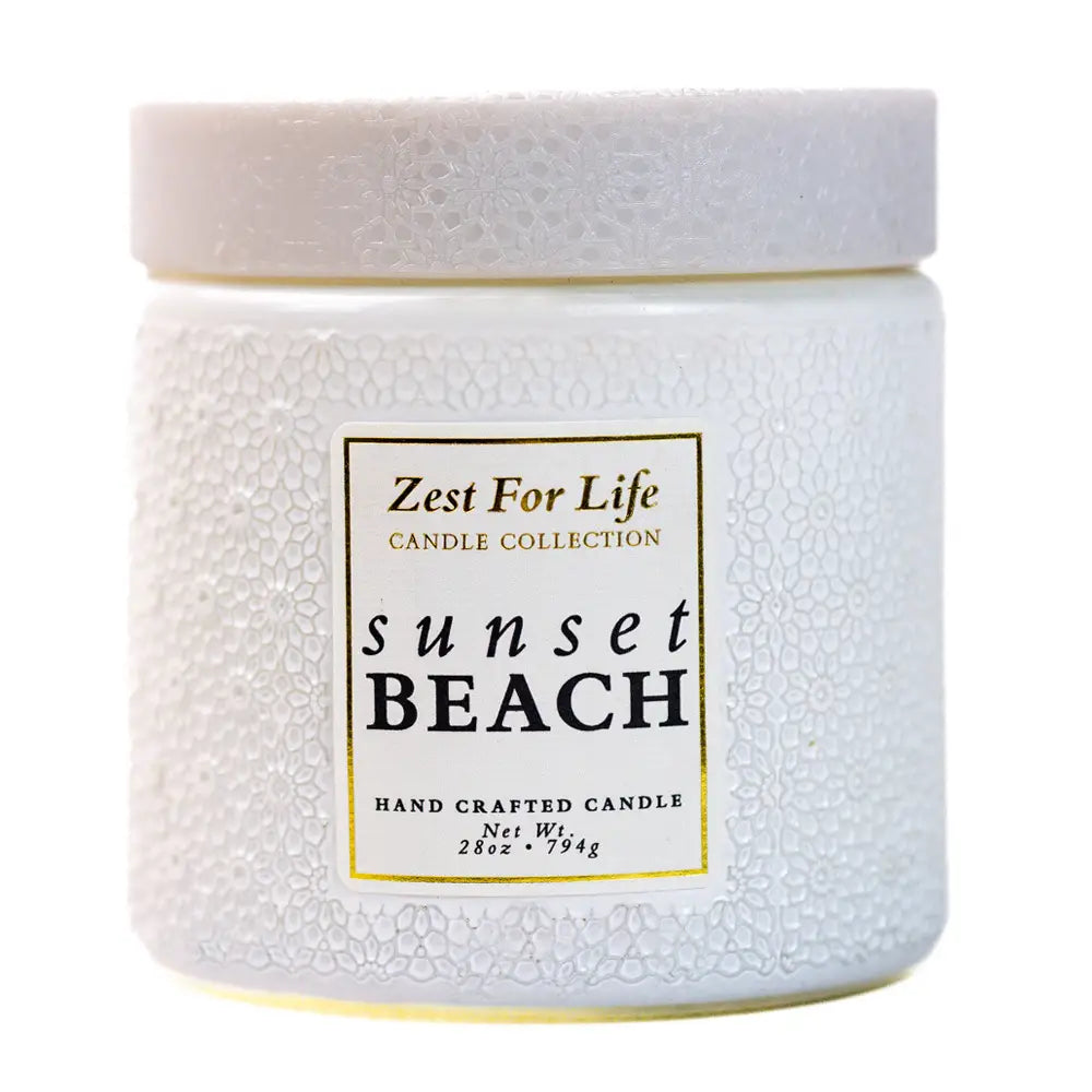 Sunset Beach – 28oz Zest For Life Luxury Candle