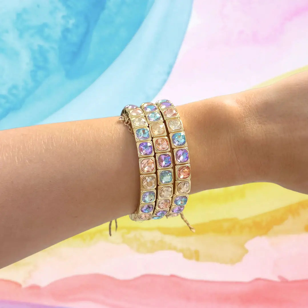 Peach tones Glimmer Bracelet-sold single