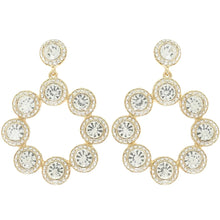 Jewel Embellished Hoop Post Earrings Hoop Post Earrings
