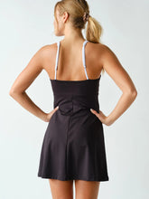 Black Sculpted Cutout Exercise Dress