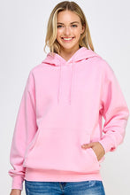 FLEECE BURN OUT BOYFRIEND'S OVERSIZED FIT PULLOVER HOODIE