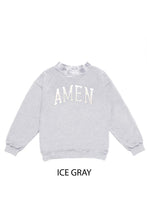 Fleece Relaxed Mockneck Sweatshirt Amen Patch