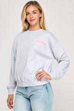 Relaxed Fit Sweatshirt With Jesus Loves You Print