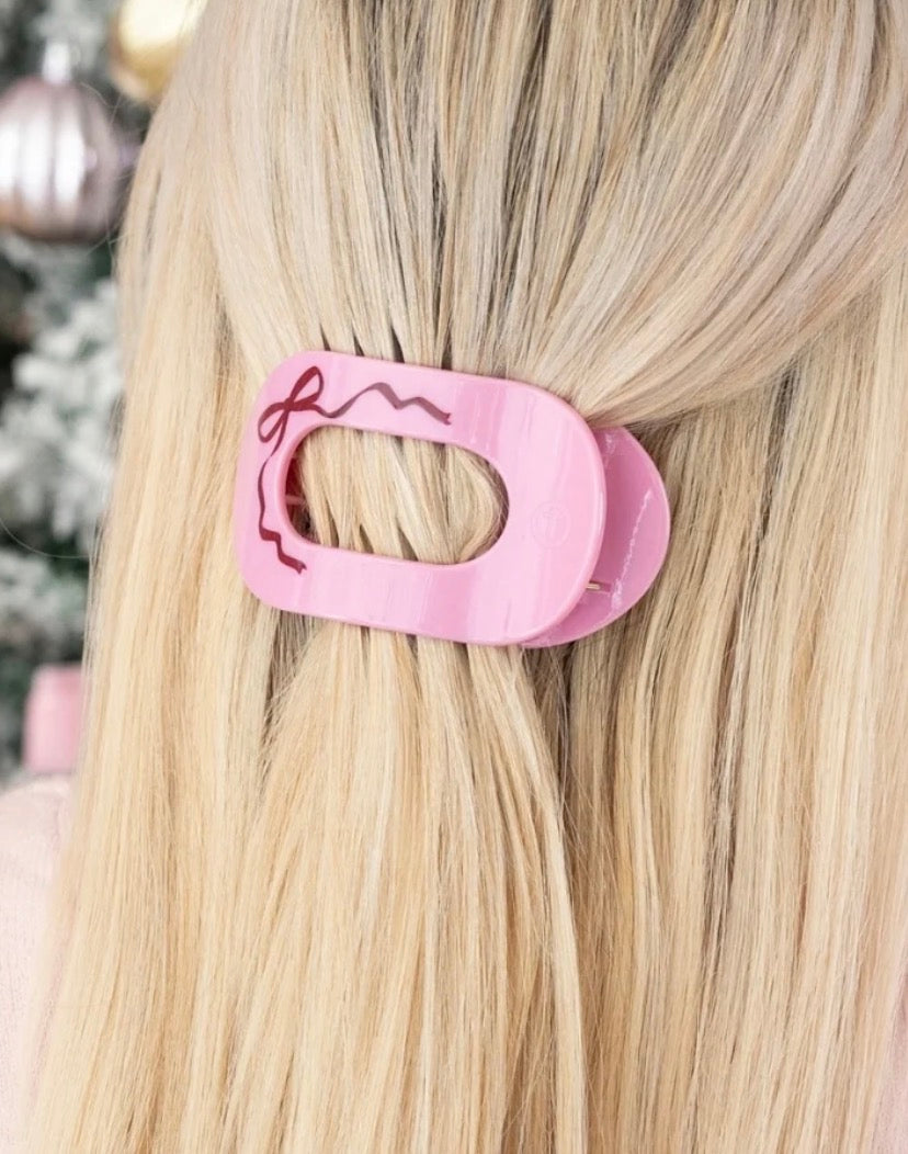 Just Add a Bow small Flat Round Hair ClipHair Clips