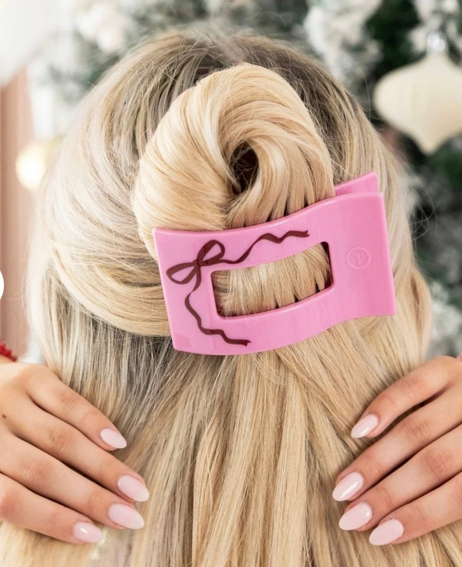 Just Add a Bow Medium Flat Rectangle Hair ClipHair Clips